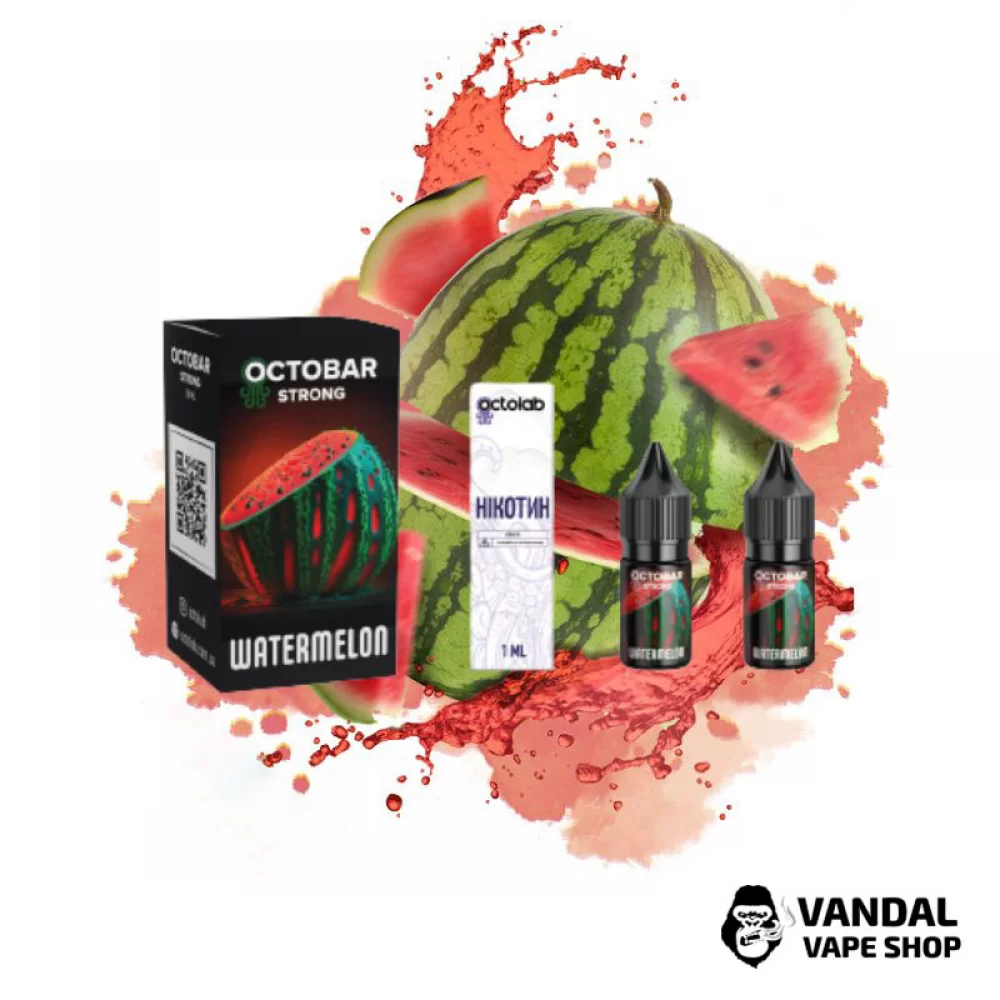 Набір для самозамісу OctoBar Strong 10 мл 50 мг зі смаком кавуна та льоду