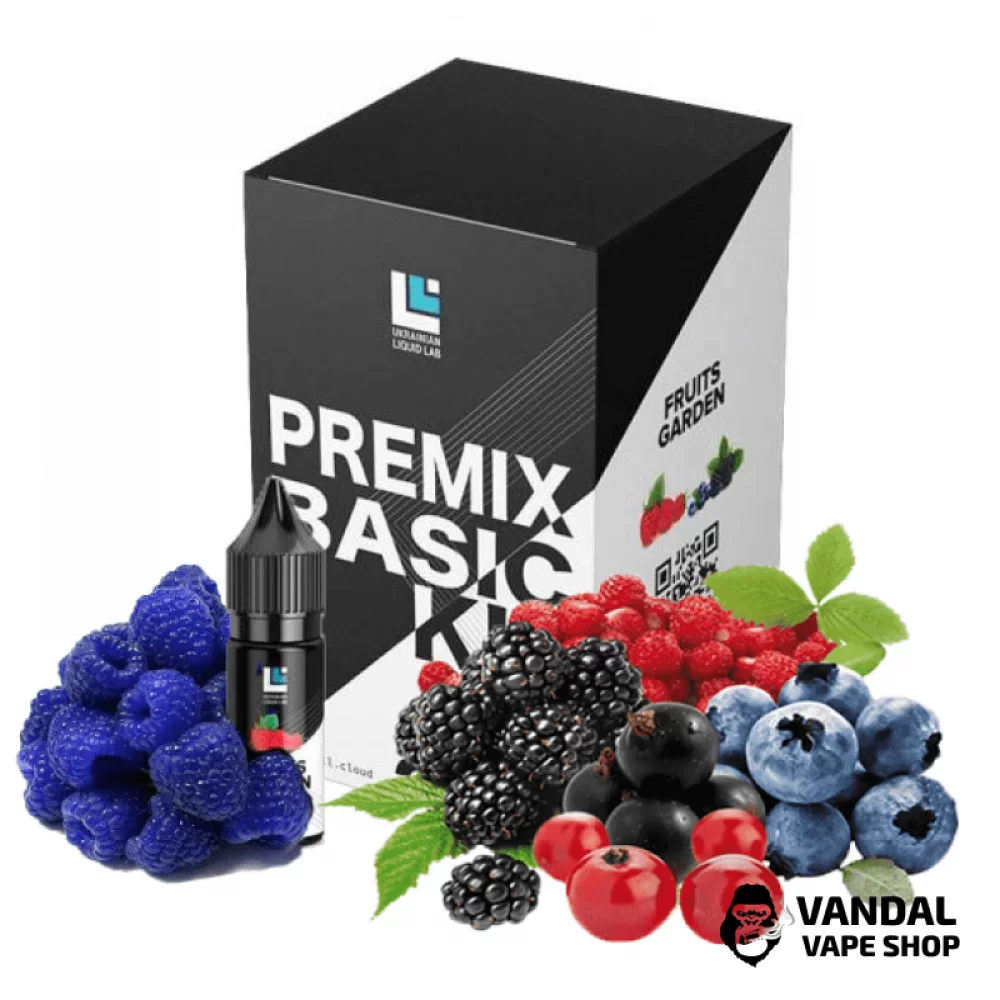Набір для самозамісу Premix Basic Kit 30 мл 50 мг зі смаком лісових ягід і голубої малини Набір для самозамісу Premix Basic Kit 30 мл 50 мг зі смаком лісових ягід і голубої малини