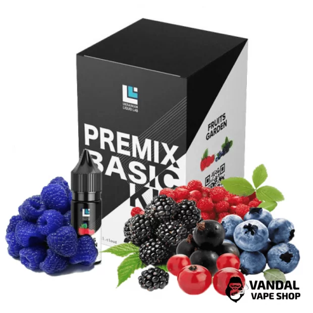 Набор для самозамеса Premix Basic Kit 30 мл  65 мг со вкусом лесовых ягод и голубой малины