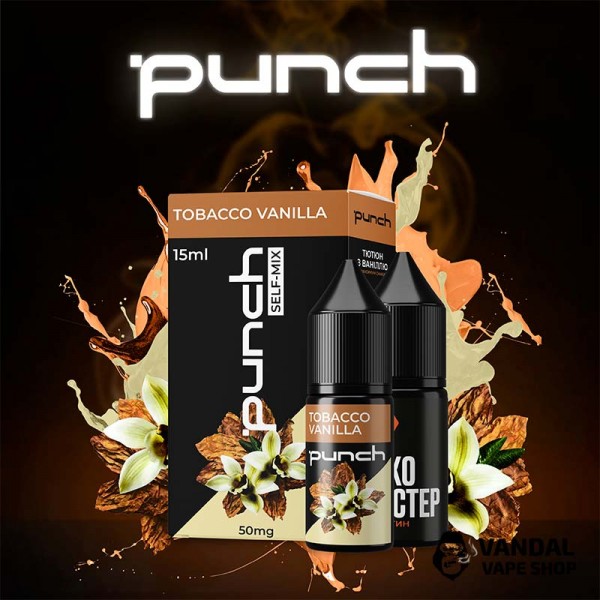 Набор для самозамеса Punch 15 мл на солевом никотине со вкусом табака и ванили