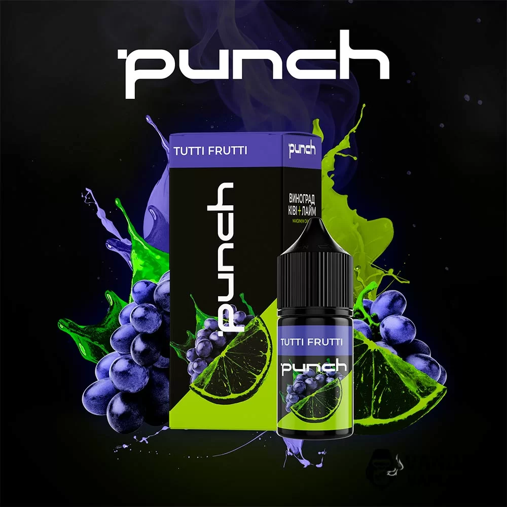 Набор для самозамеса Punch 30 мл на солевом никотине со вкусом винограда, киви и лайма