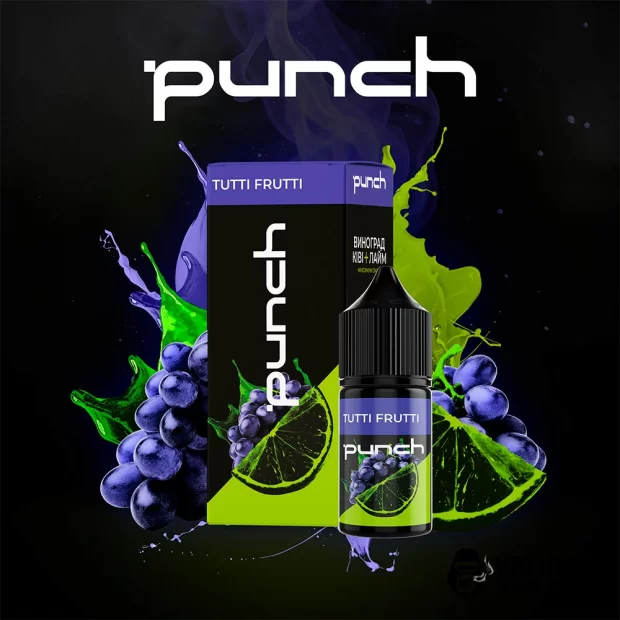 Набор для самозамеса Punch 30 мл на солевом никотине со вкусом винограда, киви и лайма