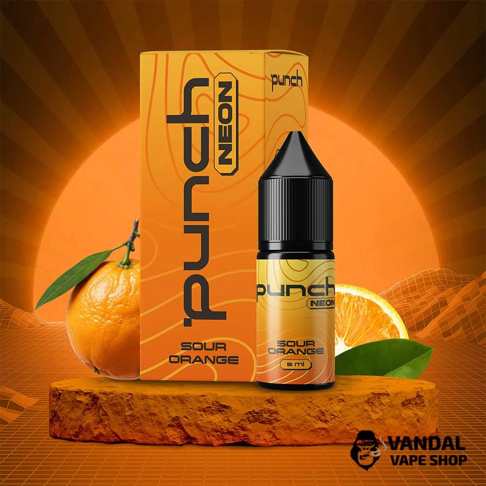 Набор для самозамеса Punch Neon 10 мл 50 мг – со вкусом кислого апельсина Набор для самозамеса Punch Neon 10 мл 50 мг – со вкусом кислого апельсина