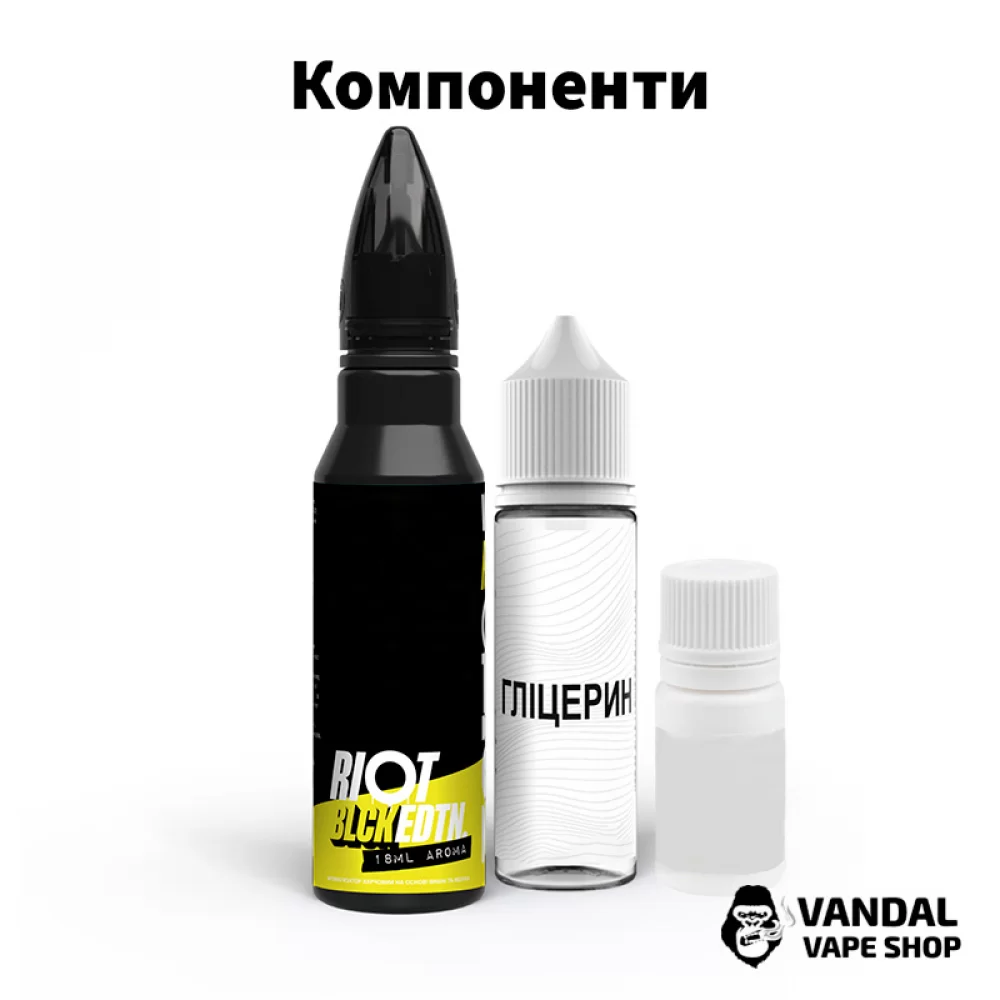 Премиальный набор для самозамеса Riot Squad 30 мл 50 мг со вкусом освежающего лимона и лайма Премиальный набор для самозамеса Riot Squad 30 мл 50 мг со вкусом освежающего лимона и лайма