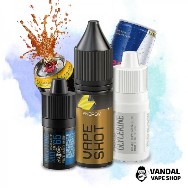 Набір для самозамісу Vape Shot 15 мл 65 мг зі смаком енергетика