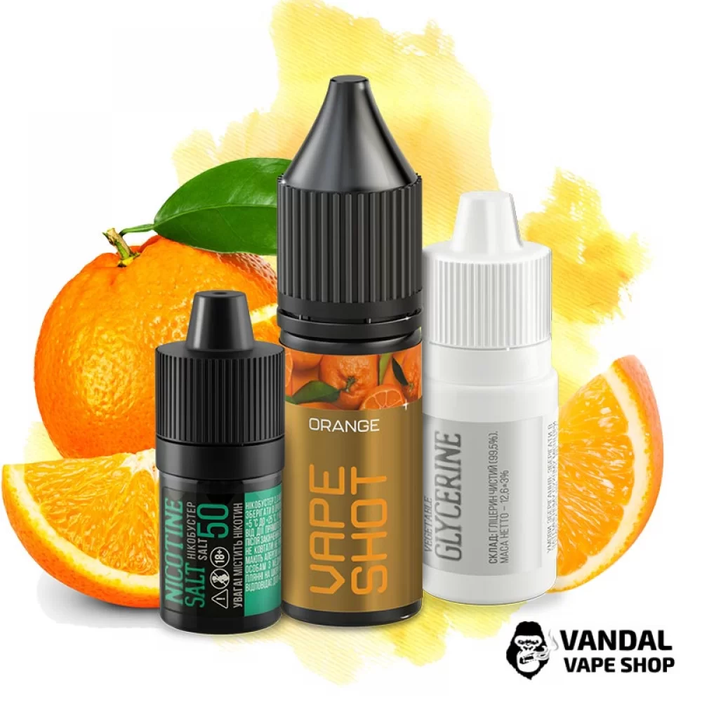 Набор для самозамеса Vape Shot 15 мл 25 мг со вкусом апельсина