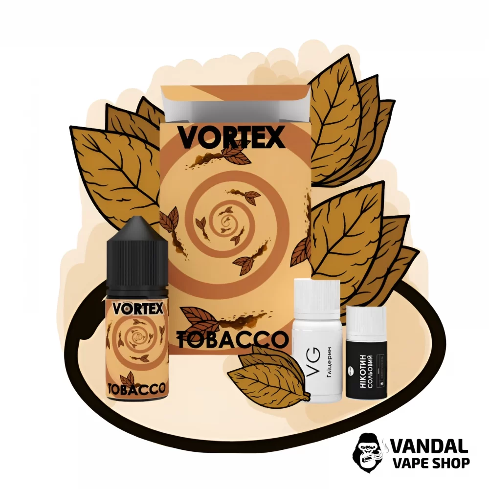Набор для самозамеса Vortex 30 мл 25 мг со вкусом табака Набор для самозамеса Vortex 30 мл 25 мг со вкусом табака