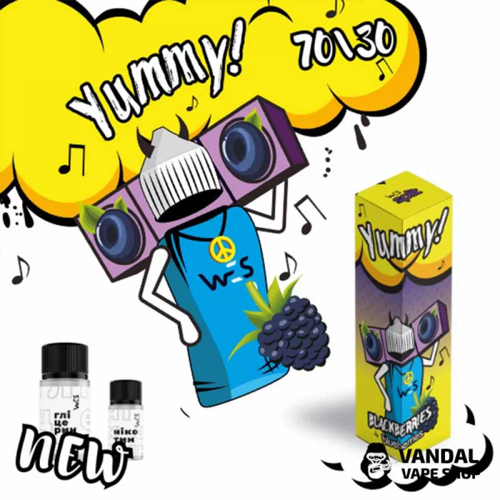 Набор для самозамеса WES Split 60 мл 6 мг мг со вкусом черники и ежевики Набор для самозамеса WES Split 60 мл 6 мг мг со вкусом черники и ежевики