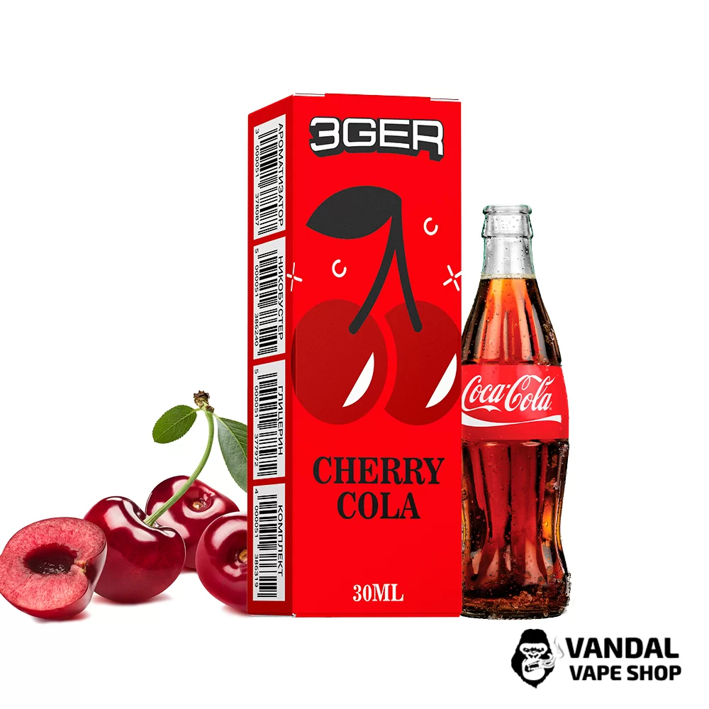 Набор для самозамеса 3Ger Salt 30 мл 30 мг со вкусом вишни с колой Набор для самозамеса 3Ger Salt 30 мл 30 мг со вкусом вишни с колой