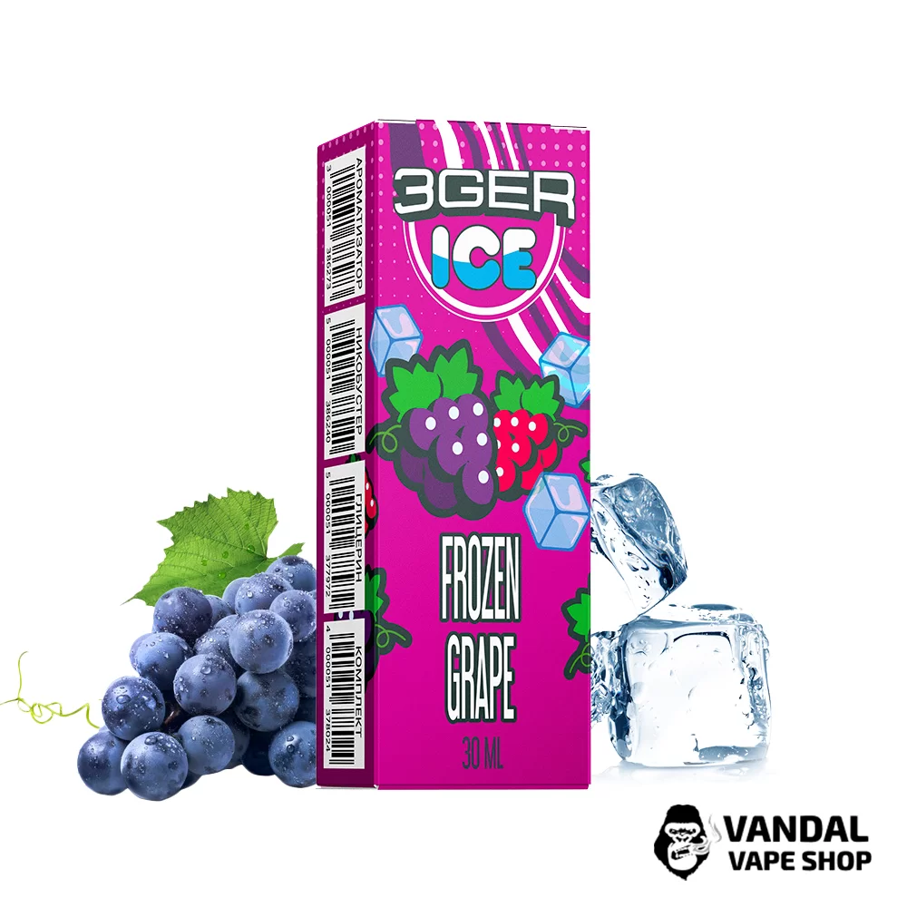 Набор для самозамеса 3Ger Salt 30 мл 50 мг со вкусом свежего винограда со льдом Набор для самозамеса 3Ger Salt 30 мл 50 мг со вкусом свежего винограда со льдом