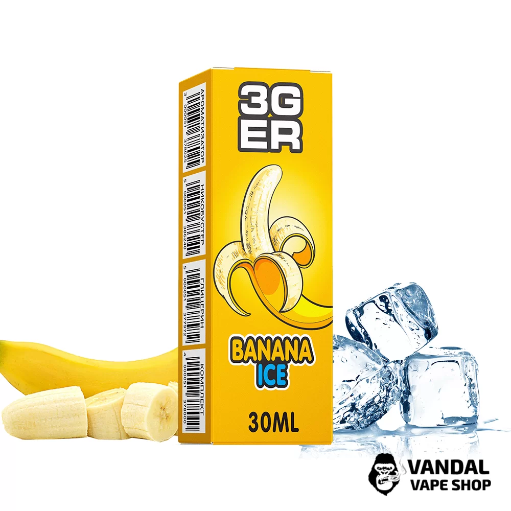 Набор для самозамеса 3Ger Salt 30 мл 30 мг со вкусом банана со льдом Набор для самозамеса 3Ger Salt 30 мл 30 мг со вкусом банана со льдом