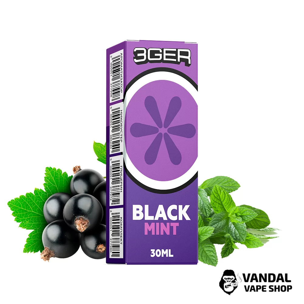 Набір для самозамісу 3Ger Salt 30 мл 30 мг зі смаком смородини та м'яти