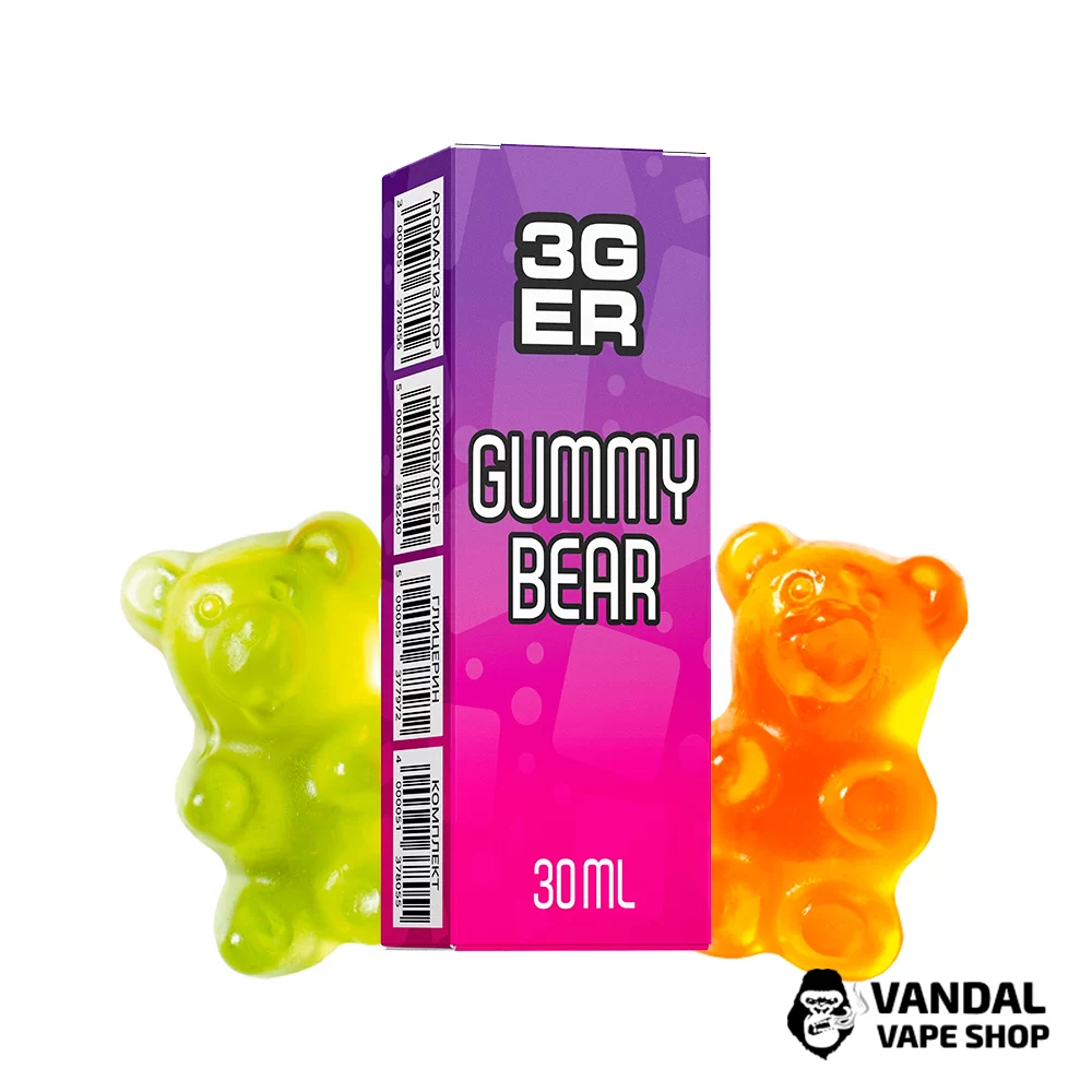 Набор для самозамеса 3Ger Salt 30 мл 50 мг со вкусом мармеладных мишек Гамми Набор для самозамеса 3Ger Salt 30 мл 50 мг со вкусом мармеладных мишек Гамми