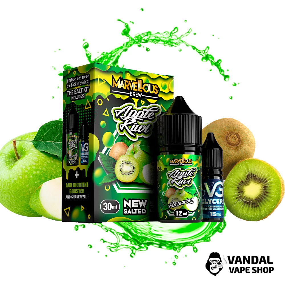 Набор для самозамеса  Marvellous Brew 30 мл 65 мл со вкусом Яблок и Киви