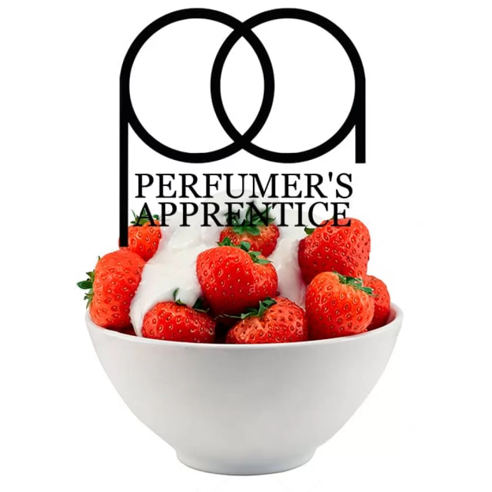 Ароматизатор TPA/TFA 10 мл со вкусом клубники со сливками Ароматизатор TPA/TFA 10 мл со вкусом клубники со сливками