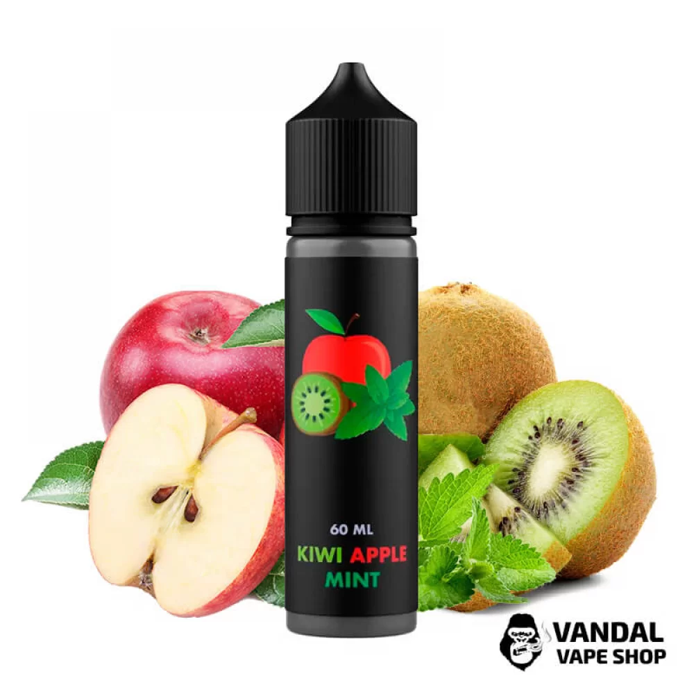 Жидкость 3Ger 60 мл на органическом никотине 6 мг со вкусом киви, яблока и мяты