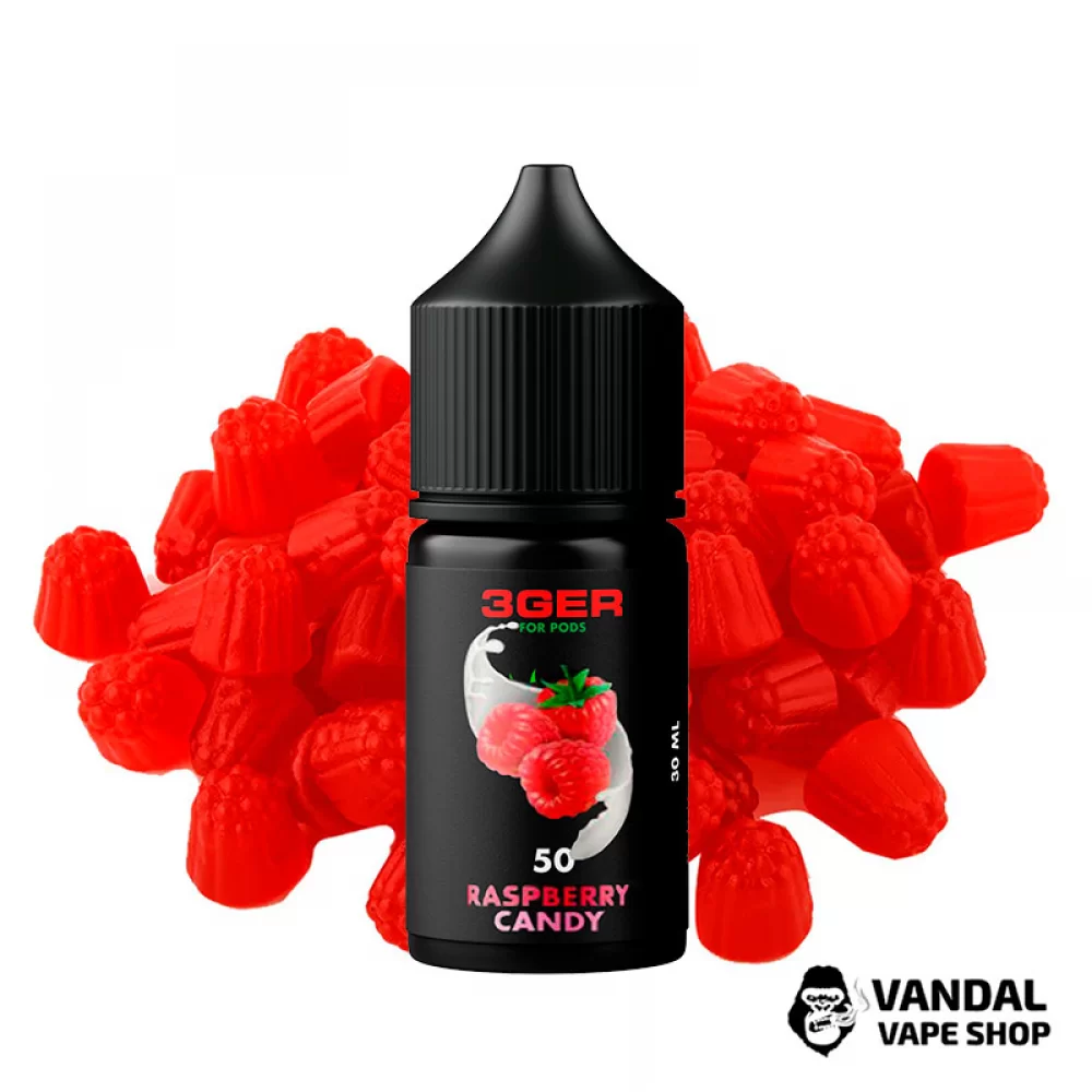 ЖИДКОСТЬ 3Ger Salt 30 мл 50 мг НА СОЛЕВОМ НИКОТИНЕ СО ВКУСОМ малиновых конфет ЖИДКОСТЬ 3Ger Salt 30 мл 50 мг НА СОЛЕВОМ НИКОТИНЕ СО ВКУСОМ малиновых конфет