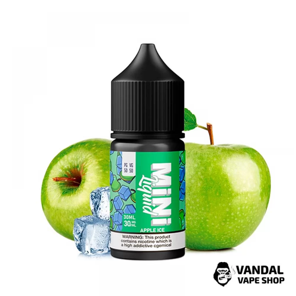 Жидкость Mini Liquid - 30 мл на солевом никотине 50 мг со вкусом зеленого яблока со льдом