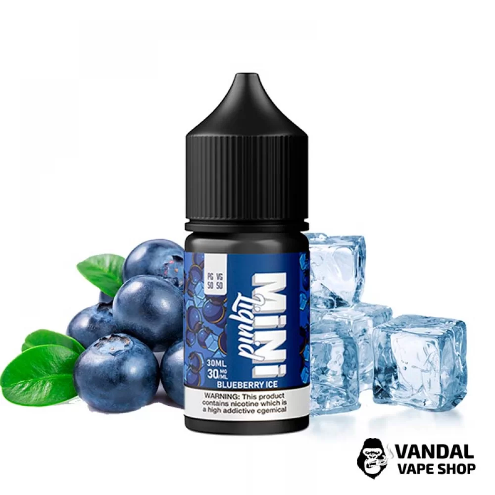 Жидкость Mini Liquid - 30 мл на солевом никотине 50 мг со вкусом черники с холодком