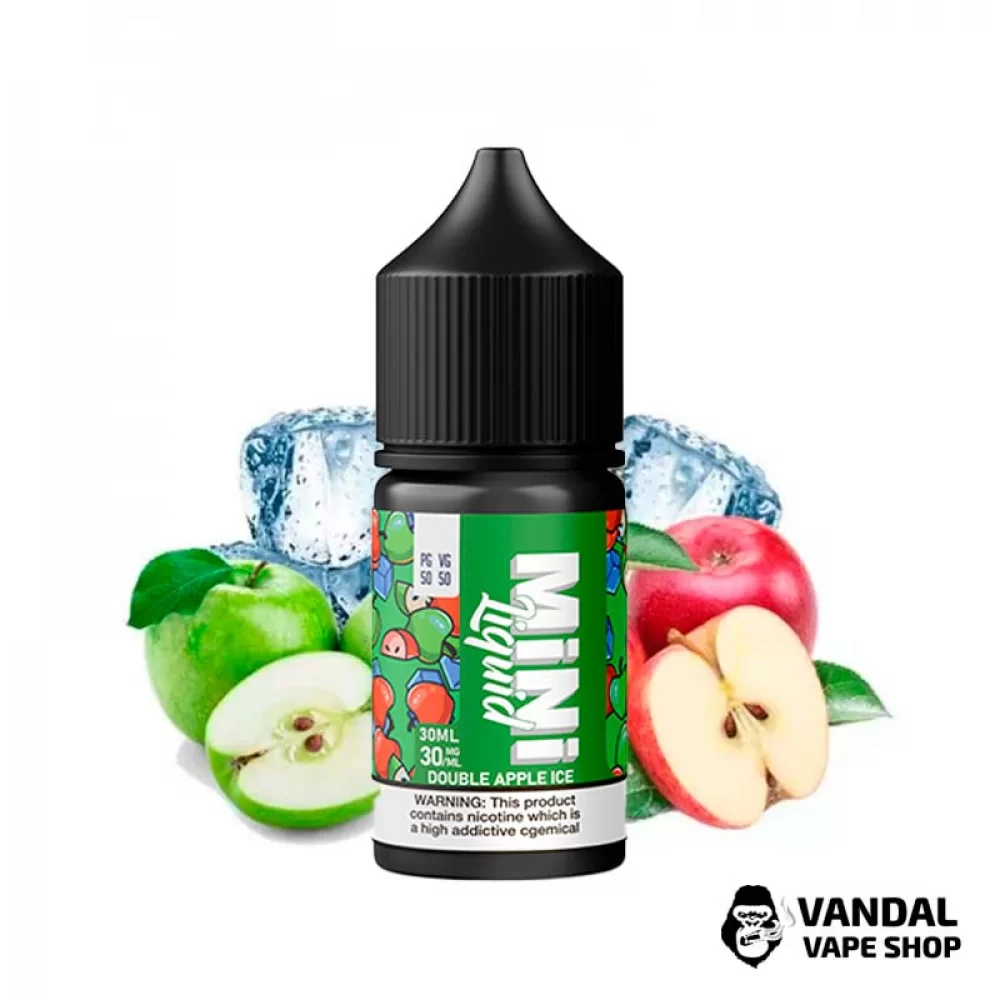 Жидкость Mini Liquid - 30 мл на солевом никотине 50 мг со вкусом микса яблок с холодком