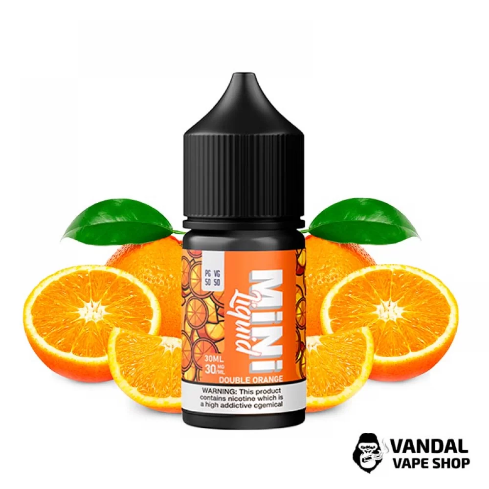 Жидкость Mini Liquid - 30 мл на солевом никотине 30 мг со вкусом двойного апельсина