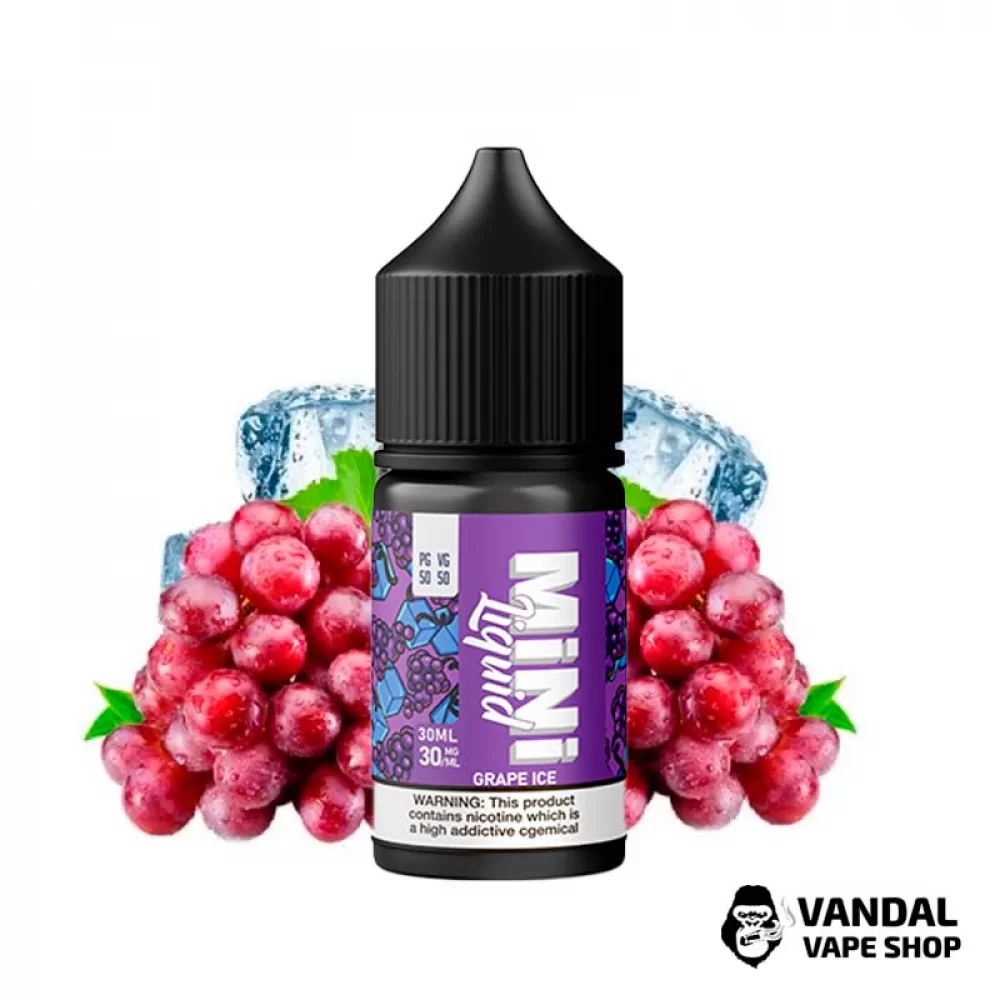 Рідина Mini Liquid - 30 мл на сольовому нікотині 30 мг зі смаком винограду з холодком
