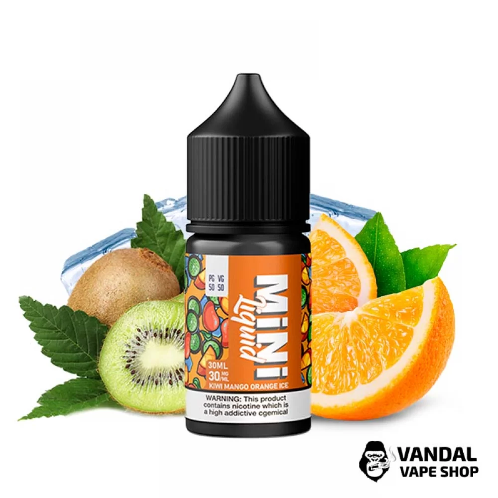 Жидкость Mini Liquid - 30 мл на солевом никотине 50 мг со вкусом киви, манго, апельсина с холодком