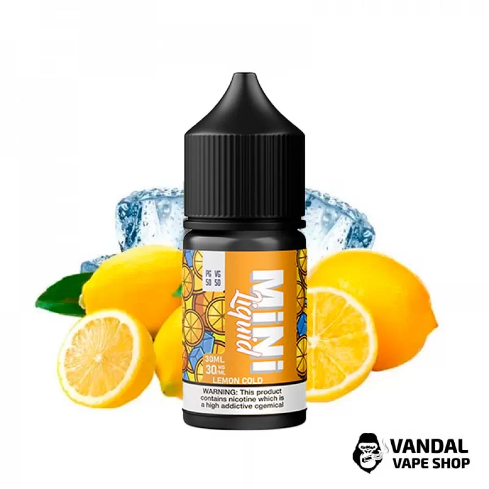 Жидкость Mini Liquid - 30 мл на солевом никотине 30 мг со вкусом лимона с холодком