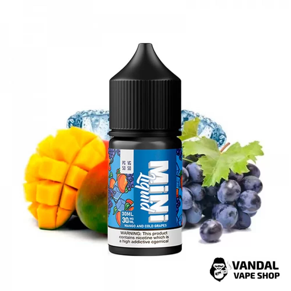 Жидкость Mini Liquid - 30 мл на солевом никотине 50 мг со вкусом манго и винограда с холодком