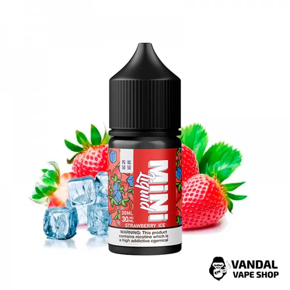 Рідина Mini Liquid - 30 мл на сольовому нікотині 50 мг зі смаком полуниці з холодком Рідина Mini Liquid - 30 мл на сольовому нікотині 50 мг зі смаком полуниці з холодком