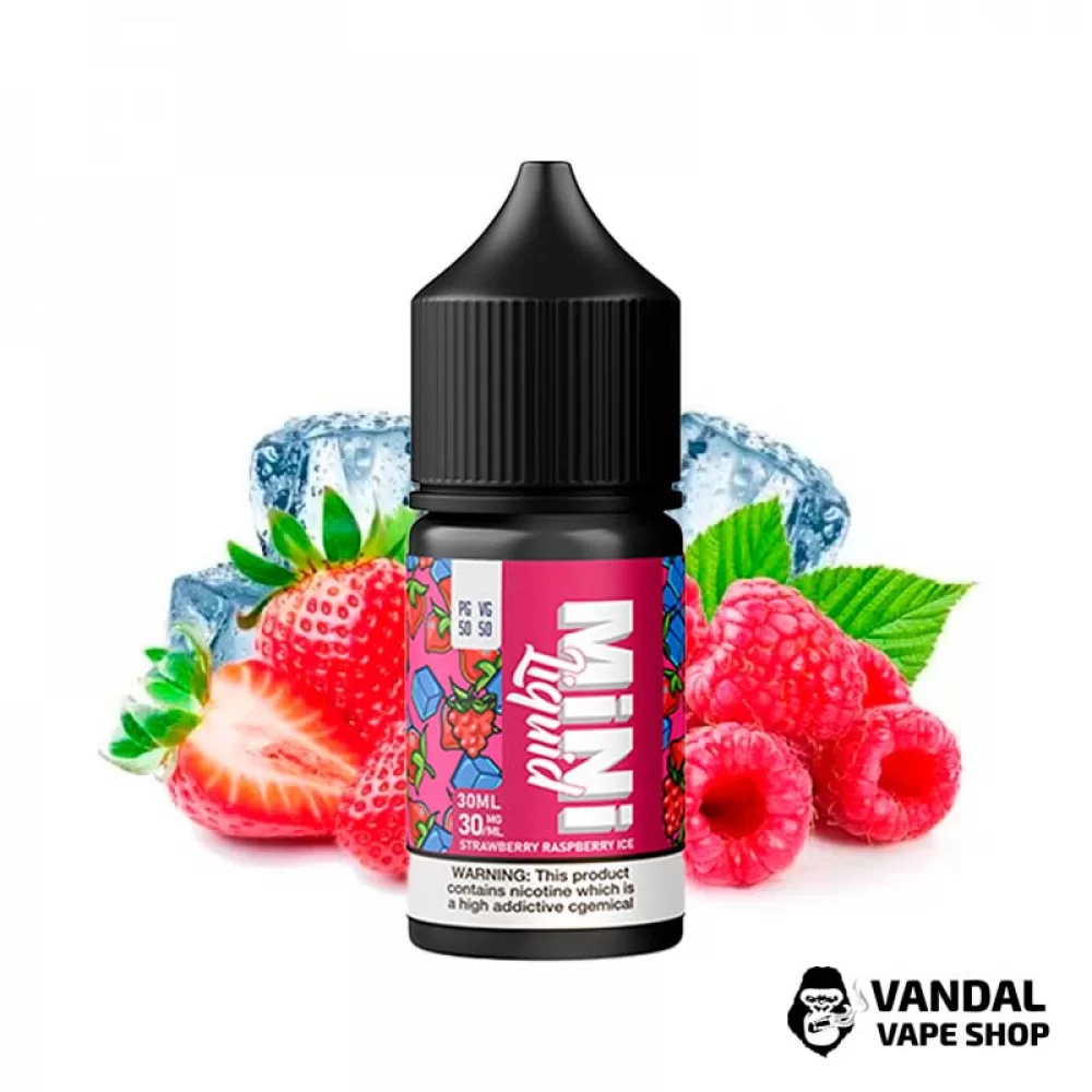 Жидкость Mini Liquid - 30 мл на солевом никотине 50 мг со вкусом клубники и малины с холодком