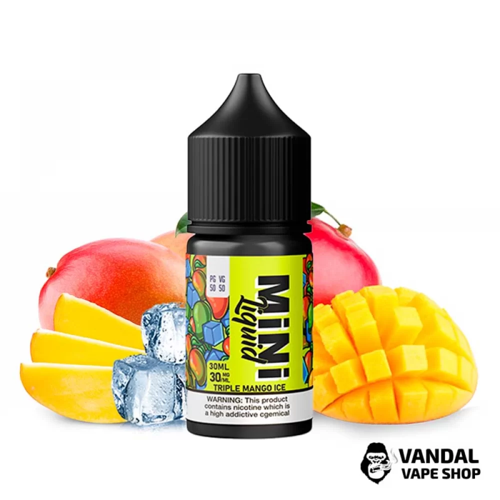 Жидкость Mini Liquid - 30 мл на солевом никотине 50 мг со вкусом тройного манго с холодком