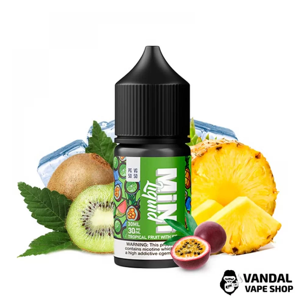 Жидкость Mini Liquid - 30 мл на солевом никотине 50 мг со вкусом тропических фруктов с холодком