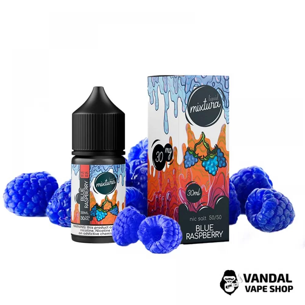 Жидкость Mixtura 30 мл на солевом никотине 30 мг со голубой малины