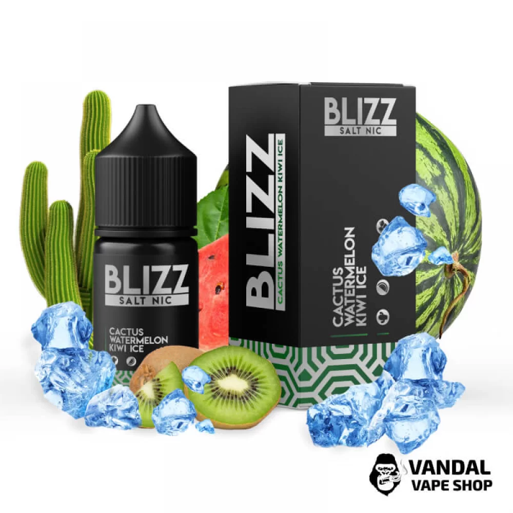 ЖИДКОСТЬ Blizz Salt 30 мл НА СОЛЕВОМ НИКОТИНЕ 50 мг со вкусом кактуса, арбуза и киви с холодком ЖИДКОСТЬ Blizz Salt 30 мл НА СОЛЕВОМ НИКОТИНЕ 50 мг со вкусом кактуса, арбуза и киви с холодком