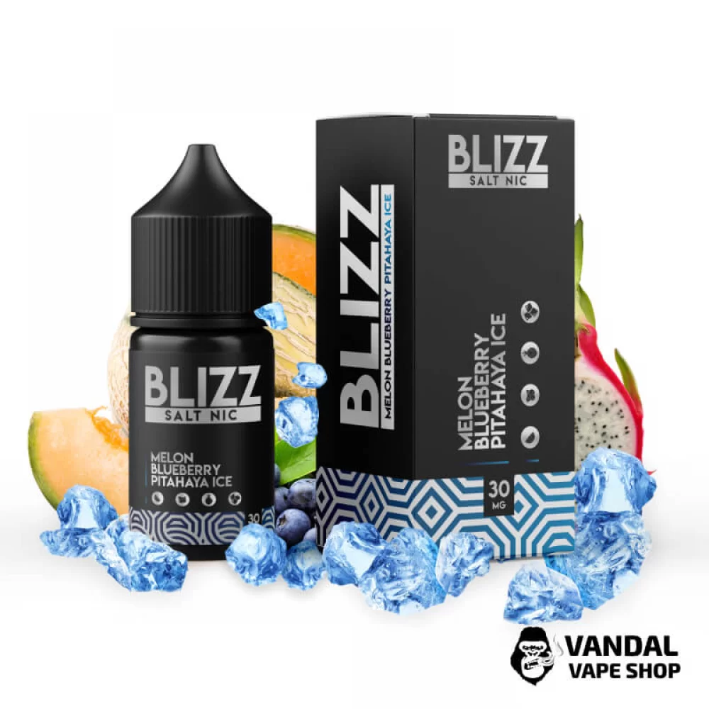 ЖИДКОСТЬ Blizz Salt 30 мл НА СОЛЕВОМ НИКОТИНЕ 50 мг со вкусом дыни, черники и питайи с холодком ЖИДКОСТЬ Blizz Salt 30 мл НА СОЛЕВОМ НИКОТИНЕ 50 мг со вкусом дыни, черники и питайи с холодком