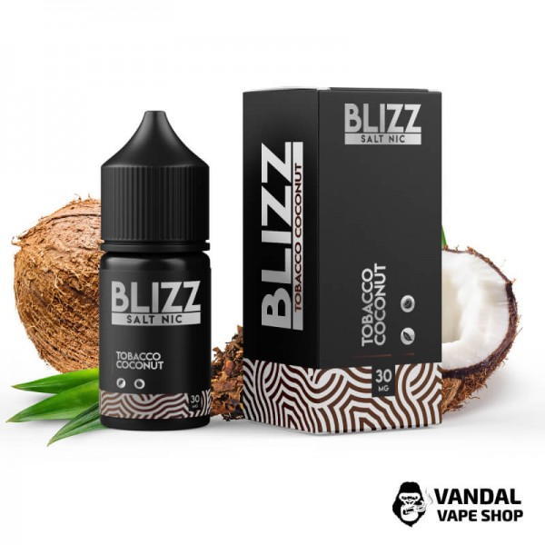 Рідина Blizz Salt 30 мл на сольовому нікотині 50 мг зі смаком тютюну та кокосу