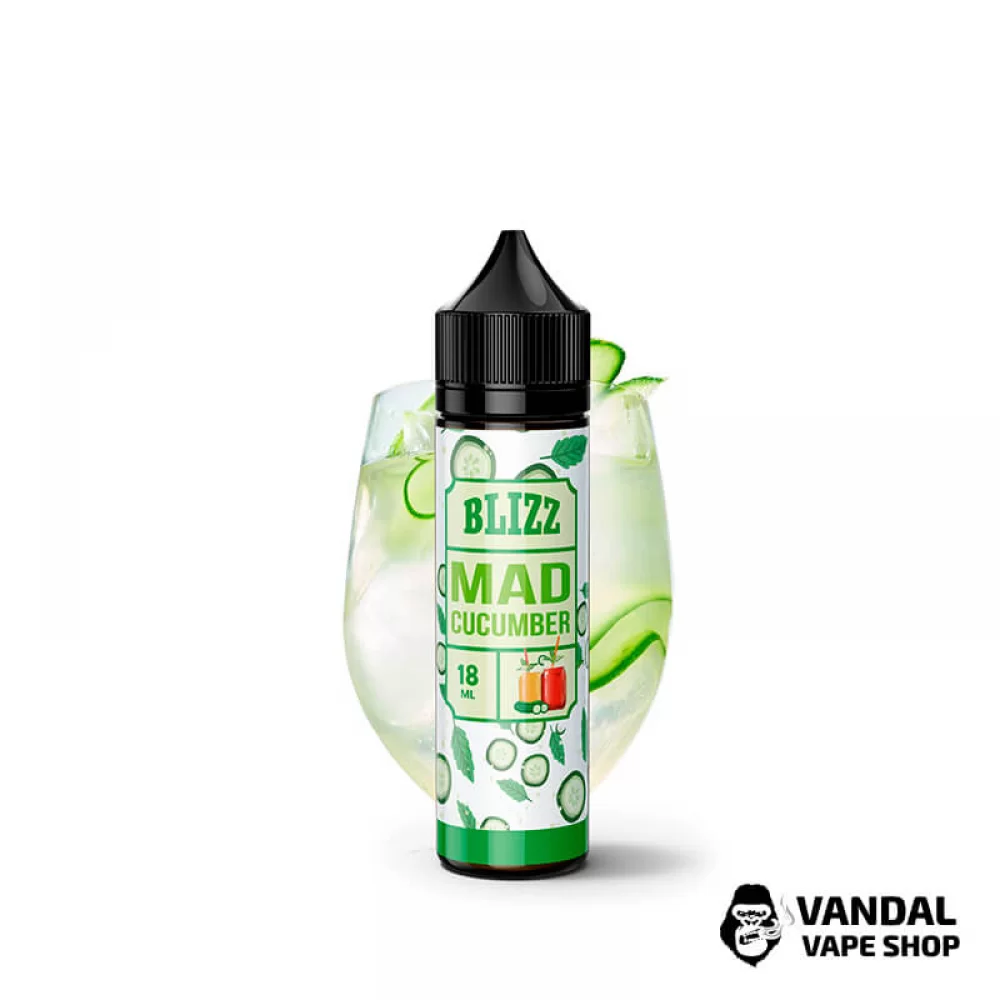Жидкость Blizz 60 мл на органическом никотине 0 мг со вкусом фруктового микса с огурцом Жидкость Blizz 60 мл на органическом никотине 0 мг со вкусом фруктового микса с огурцом