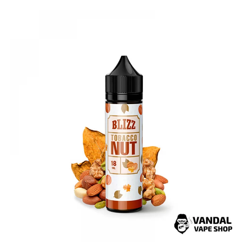 Жидкость Blizz 60 мл на органическом никотине 1.5 мг со вкусом табака и орехов Жидкость Blizz 60 мл на органическом никотине 1.5 мг со вкусом табака и орехов