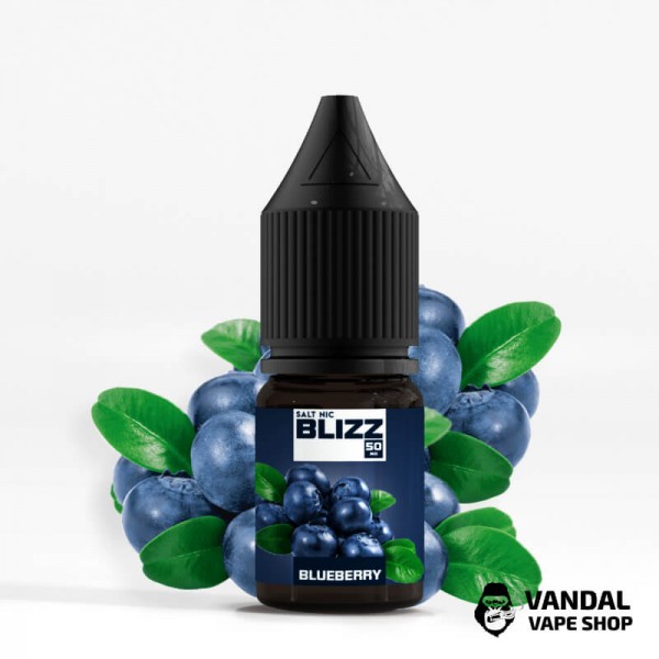 Рідина Blizz Salt 10 мл на сольовому нікотині 25 мг зі смаком чорниці
