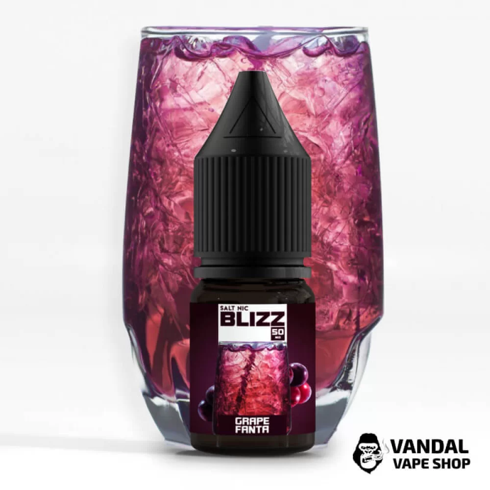 ЖИДКОСТЬ Blizz Salt 10 мл НА СОЛЕВОМ НИКОТИНЕ 25 мг со вкусом виноградной фанты ЖИДКОСТЬ Blizz Salt 10 мл НА СОЛЕВОМ НИКОТИНЕ 25 мг со вкусом виноградной фанты