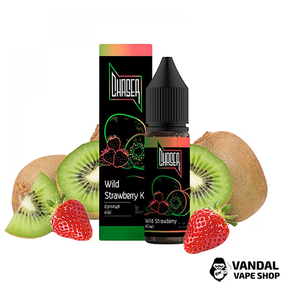 ЖИДКОСТЬ Chaser Salt 15 мл 30 мг НА СОЛЕВОМ НИКОТИНЕ СО ВКУСОМ киви и земляники ЖИДКОСТЬ Chaser Salt 15 мл 30 мг НА СОЛЕВОМ НИКОТИНЕ СО ВКУСОМ киви и земляники