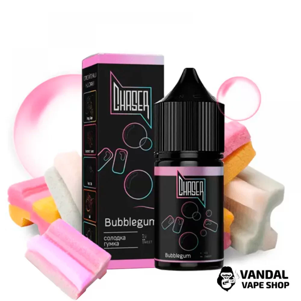РІДИНА Chaser Salt 30 мл 30 мг НА СОЛЬОВОМУ НІКОТИНІ ЗІ СМАКОМ жувальної гумки РІДИНА Chaser Salt 30 мл 30 мг НА СОЛЬОВОМУ НІКОТИНІ ЗІ СМАКОМ жувальної гумки