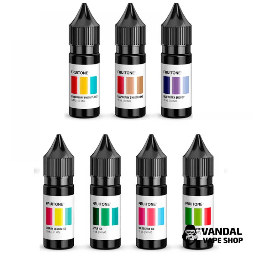ЖИДКОСТЬ Fruitone - 15мл НА СОЛЕВОМ НИКОТИНЕ 50 мг ЖИДКОСТЬ Fruitone - 15мл НА СОЛЕВОМ НИКОТИНЕ 50 мг