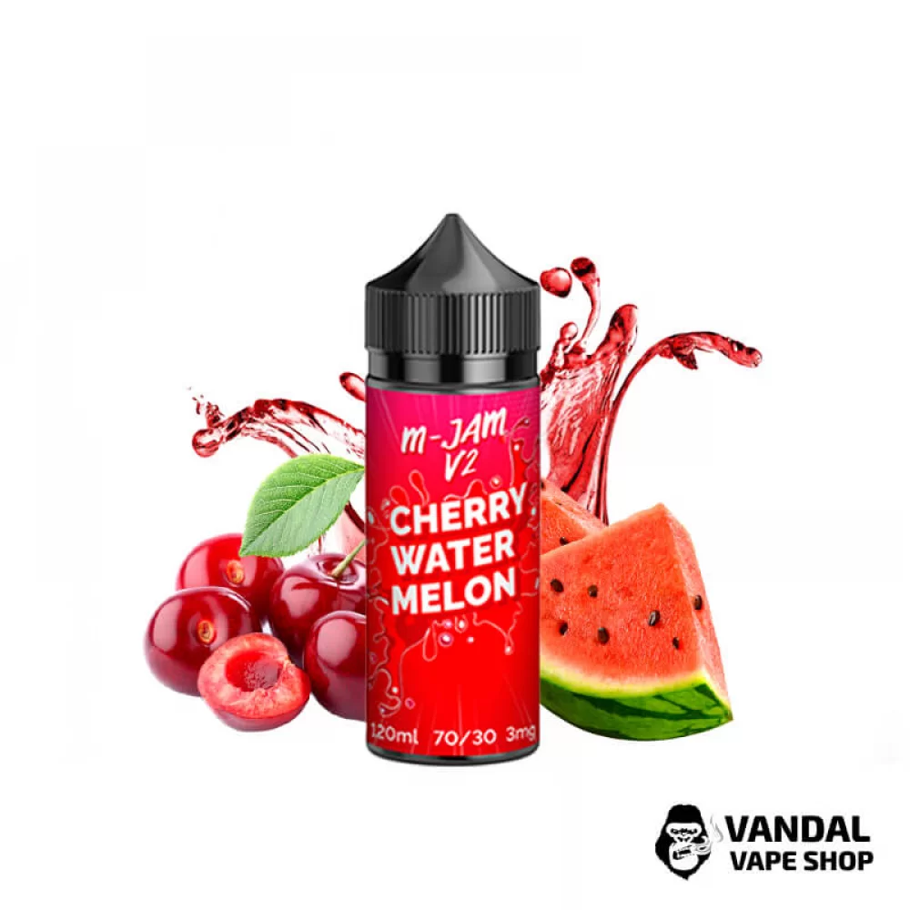 Жидкость M-Jam V2 120 мл на органическом никотине 3 мг со вкусом вишни и арбуза