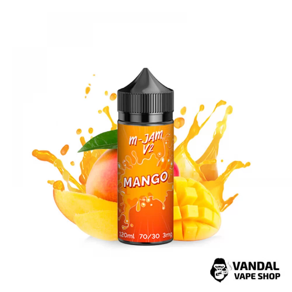 Жидкость M-Jam V2 120 мл на органическом никотине 3 мг со вкусом манго Жидкость M-Jam V2 120 мл на органическом никотине 3 мг со вкусом манго