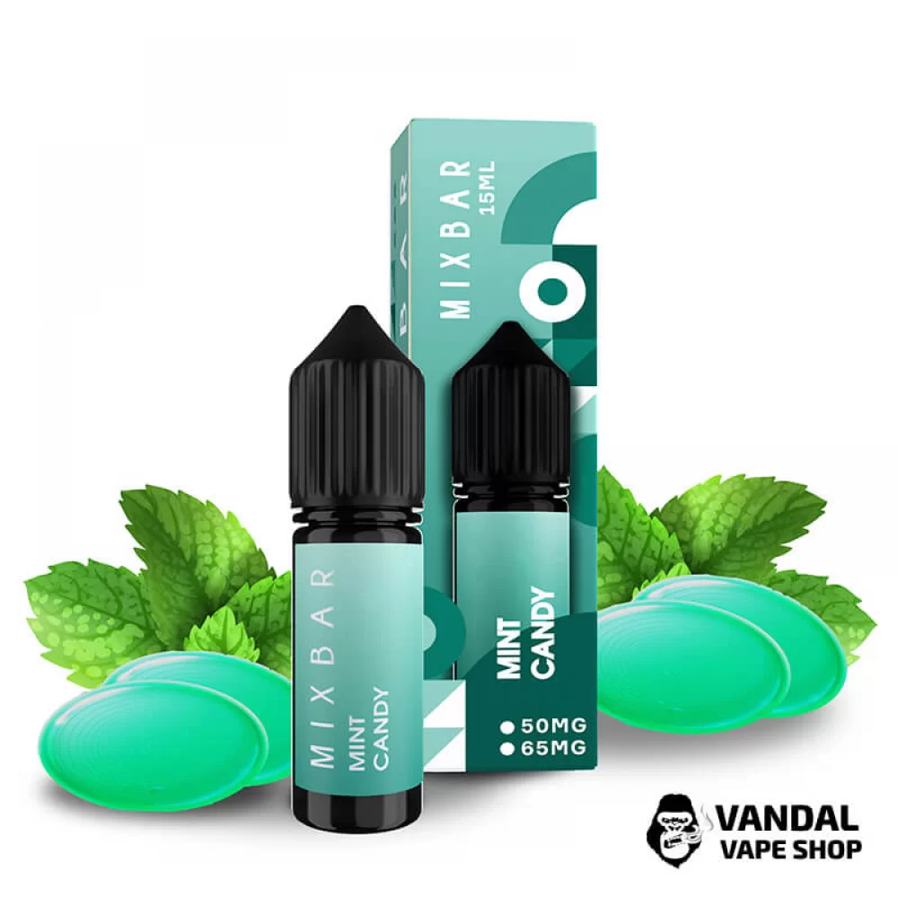Жидкость Mix Bar 15 мл 65 мг на солевом никотине со вкусом мятных конфет