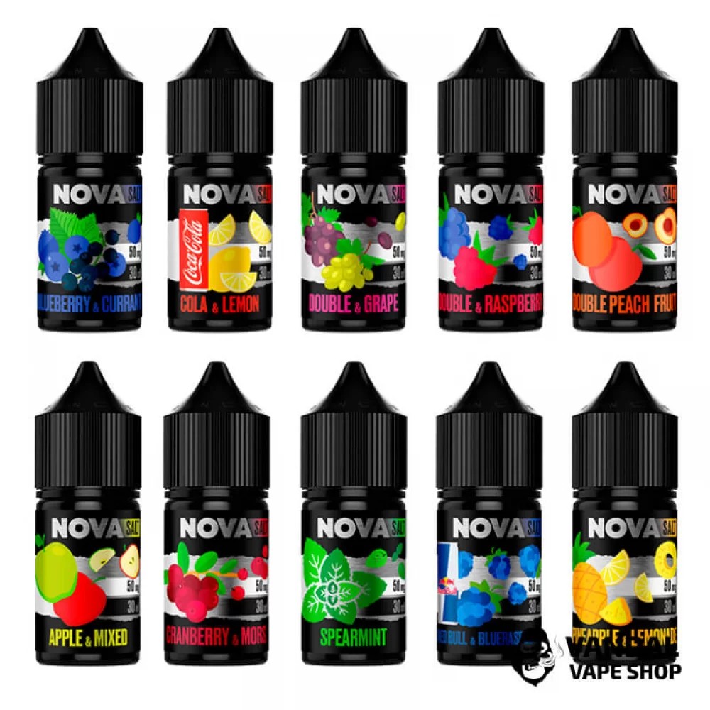 ЖИДКОСТЬ Nova Salt 30 мл НА СОЛЕВОМ НИКОТИНЕ  ЖИДКОСТЬ Nova Salt 30 мл НА СОЛЕВОМ НИКОТИНЕ