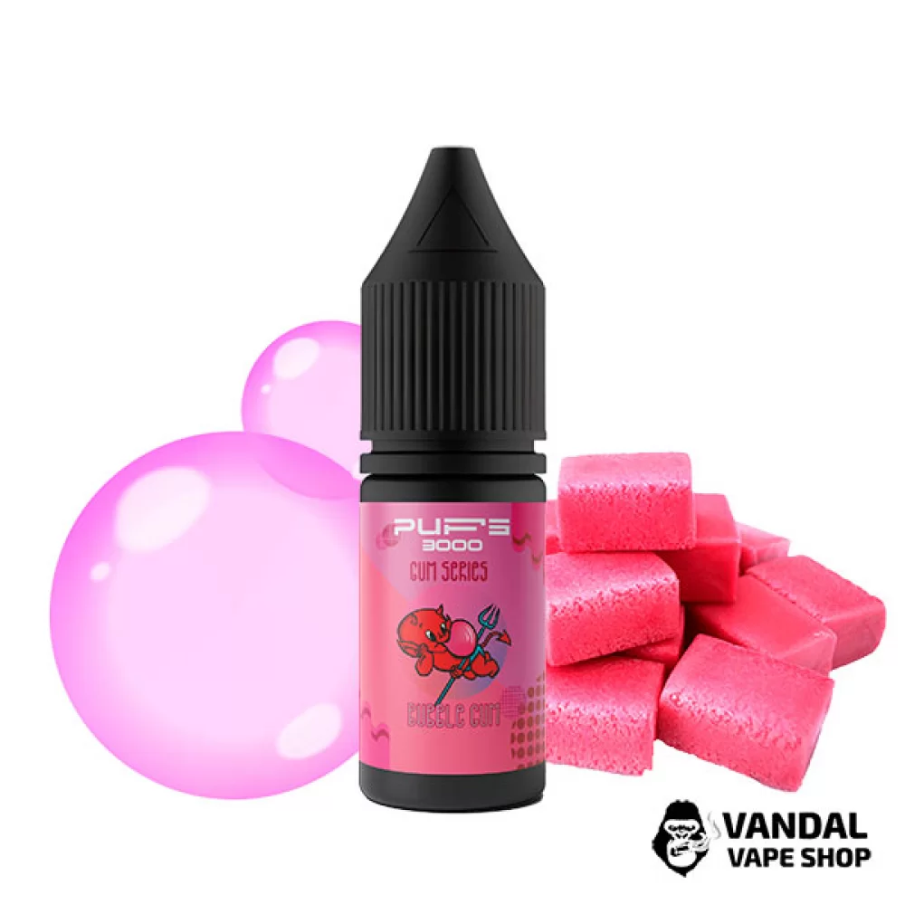Рідина PUFS 3000 10 мл 10 мг на сольовому нікотині зі смаком жувальної гумки