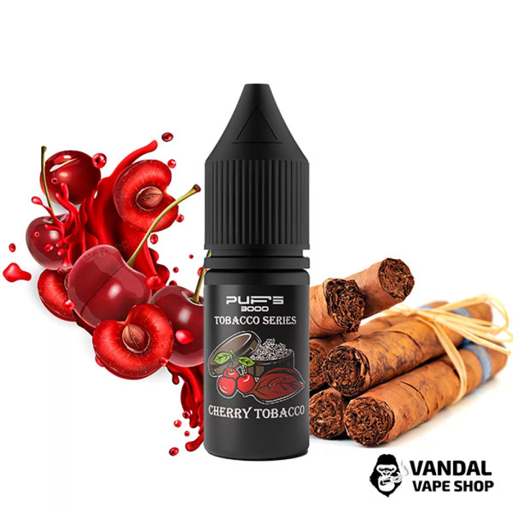 Жидкость PUFS 3000 10 мл 65 мг на солевом никотине со вкусом табака и вишни Жидкость PUFS 3000 10 мл 65 мг на солевом никотине со вкусом табака и вишни